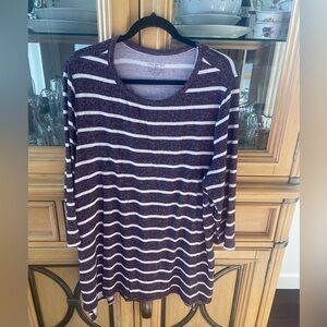Lane Bryant 18/20 Long Sleeve Stripe Top